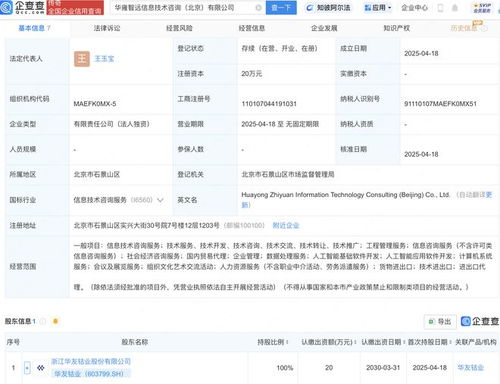 華友鈷業(yè)設(shè)立子公司布局AI軟件開(kāi)發(fā)，拓展業(yè)務(wù)版圖